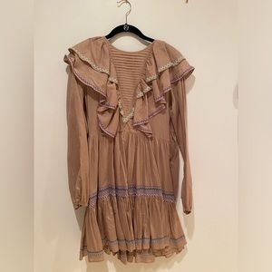 Something Navy S embroidered dress